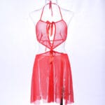 Gorean Kajira dress, high slit nightgown, backless lingerie dress, sheer double slit dress, kajira costume lingerie, submissive lingerie dress