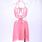 Gorean Kajira dress, high slit nightgown, backless lingerie dress, sheer double slit dress, kajira costume lingerie, submissive lingerie dress