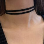 Permanent locking collar, Leather Good Girl with hex lock clasp for discreet ownership and daily submission