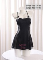 Submissive Slave Outfit – Sheer Kajira Nightgown “Property of Sir” - Image 4