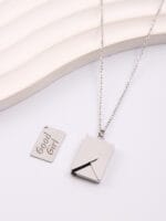 A Hidden Message BDSM Necklace, discreet BDSM necklace with a secret message. Wear your submission in secret with this elegant Good Girl pendant