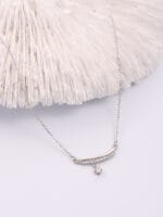 Sterling silver Good Girl submissive necklace, discreet BDSM jewelry for daily wear devotion