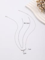 Sterling silver Good Girl submissive necklace, discreet BDSM jewelry for daily wear devotion