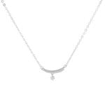 Sterling silver Good Girl submissive necklace, discreet BDSM jewelry for daily wear devotion