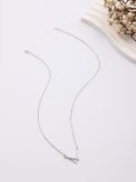 Hidden Message Necklace – Sterling Silver V Necklace with Good Girl Engraving - Image 6