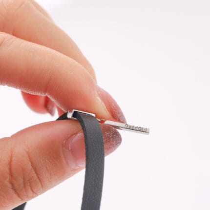 Discreet day collar with sterling silver pendant. A minimalist BDSM jewelry piece for daily submission. Subtle, elegant, and full of meaning.