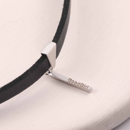 Discreet BDSM collar, soft leather designed for daily Good Girl devotion. Perfect for 24/7 pride and secret ownership.