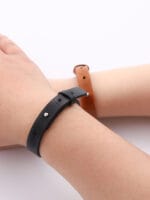 Couples Leather Bracelet Set with Hidden Message - Image 9