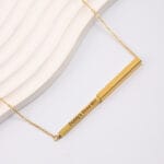 Daddy’s Good Girl Necklace – Hidden Message Gold Bar Pendant