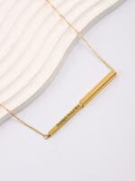 Daddy’s Good Girl necklace – gold hidden message submissive jewelry