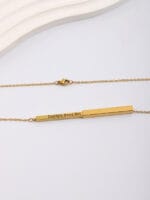 Daddy’s Good Girl necklace – gold hidden message submissive jewelry