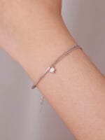 Sterling Silver Crown Submissive Bracelet – Dual Chain with Bar Accent - Image 6