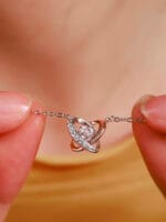 O-ring submissive necklace with hidden “Good Girl” engraving — day collar in silver for D/s praise, ownership, and ritual gifting.