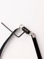 Permanent locking collar, Leather Good Girl with hex lock clasp for discreet ownership and daily submission