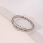 Sterling silver Good Girl submissive ring, discreet BDSM ownership jewelry for daily devotion