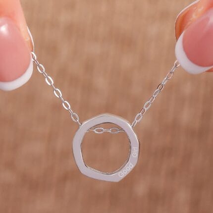 o ring pendant silver
