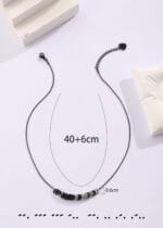 Hidden Message Necklace BDSM – Morse Code Submissive Collar - Image 10