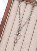 Petplay submissive necklace with kitten ears and hex lock transforms submission into daily devotion. Elegant, discreet, and locked with love.