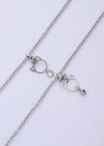 Petplay Submissive Necklace – Kitten Ear Hex Lock Day Collar - Image 4