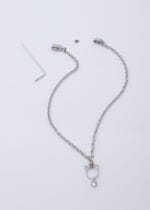 Petplay Submissive Necklace – Kitten Ear Hex Lock Day Collar - Image 10
