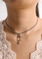 Petplay submissive necklace with kitten ears and hex lock transforms submission into daily devotion. Elegant, discreet, and locked with love.