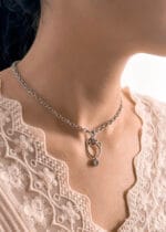 Petplay submissive necklace with kitten ears and hex lock transforms submission into daily devotion. Elegant, discreet, and locked with love.