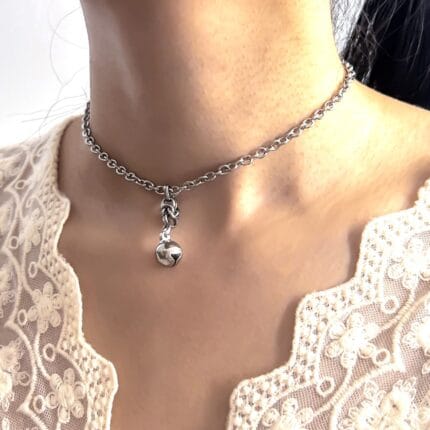 Hex lock collar BDSM, Stainless steel BDSM collar with hex lock and Good Girl engraving