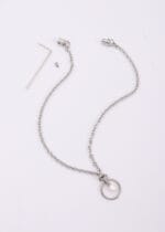 Eternity Collar – Pearl Drop O-Ring Necklace with Hex Lock - Image 10