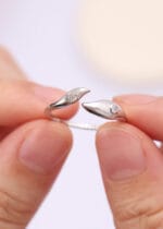 Engraved Submissive Ring – Sterling Silver Eternity Band - Image 2