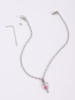 Kitten Play Collar – Pink Flower Pendant with Engraving Option - Image 6