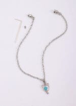 Lockable Kitten Collar – Blue Flower Pendant with Engraving Option - Image 7