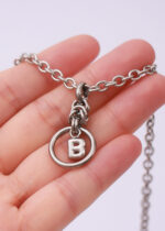 Submissive Day Collar – Custom Initial Pendant owned with Hex Lock - Image 2