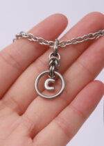 Submissive Day Collar – Custom Initial Pendant owned with Hex Lock - Image 5