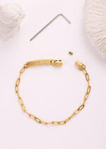 Engraved BDSM Anklet – Personalized Submissive Jewelry with Hex Lock - Image 6