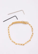Engraved BDSM Anklet – Personalized Submissive Jewelry with Hex Lock - Image 8