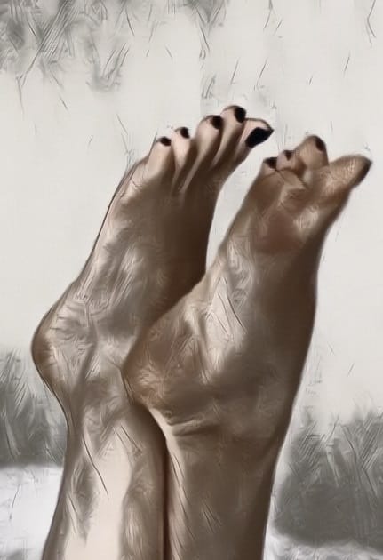 BDSM ankle fetish – ankle worship kink with anklet jewelry in play