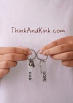 Dom Sub Keychain Set – Engraved Lock and Key D/s Gift - Image 5