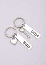 Dom Sub Keychain Set – Engraved Lock and Key D/s Gift - Image 9