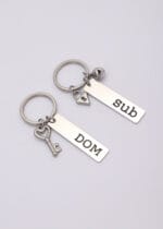Dom Sub Keychain Set – Engraved Lock and Key D/s Gift - Image 6