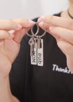 Dom Sub Keychain Set – Engraved Lock and Key D/s Gift - Image 11