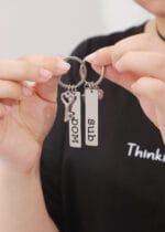 Dom Sub Keychain Set – Engraved Lock and Key D/s Gift - Image 13