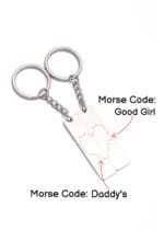 Dom Sub Couple Gifts – Engraved Set with Hidden Morse Code - Image 2