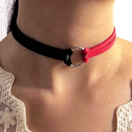 Lockable O-ring collar with customizable submissive collar options, engraved hex locks, and discreet day collar styling. Your ritual, your rules.