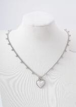 The Silver Heart Bond – Eternity Lockable Heart Day Collar – Stainless Steel Devotion Necklace - Image 7