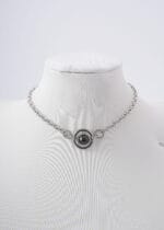 The Trinity of Obedience – Triple O-Ring Collar with Black Pearl – Lockable Devotion Choker - Image 8