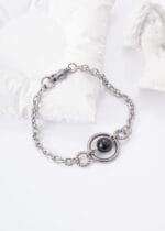 The Trinity of Obedience – Triple O-Ring Submissive Bracelet with Black Pearl – Lockable Devotion Cuff - Image 5