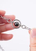 The Trinity of Obedience – Triple O-Ring Submissive Bracelet with Black Pearl – Lockable Devotion Cuff - Image 3