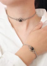 The Trinity of Obedience – Triple O-Ring Submissive Bracelet with Black Pearl – Lockable Devotion Cuff - Image 4