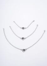 The Trinity of Obedience – Triple O-Ring Submissive Anklet with Black Pearl – Lockable Devotion Cuff - Image 9