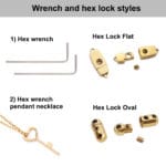 The Forever Key of Control – Stainless Steel Engraved Hex Lock UPGRADE Key for Permanent Jewelry on TaK - Image 7